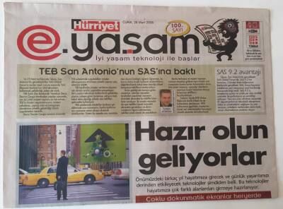 Hürriyet Gazetesi E Yaşam Eki - 28 Mart 2008 - Teknolojide Nostalji Keyfi - GZ43510 - 1