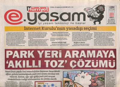 Hürriyet Gazetesi E Yaşam Eki 29 Ağustos 2008 - İnternet Kurulunun Yasadışı Seçimi GZ109944 - 1