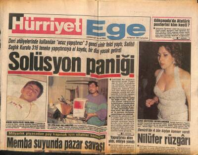 Hürriyet Gazetesi Ege Eki 15 Haziran 1991 - Nilüfer , Denizlide 4 Bin Kişiye Konser Verdi GZ84094 - 1