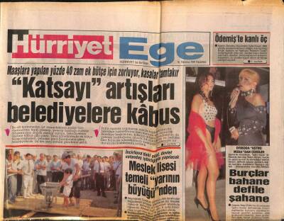Hürriyet Gazetesi Ege Eki 15 Temmuz 1991 - Günlük 1300 Ton Üretim Yapacak Mıcır Fabrikası Açıldı GZ84072 - 1