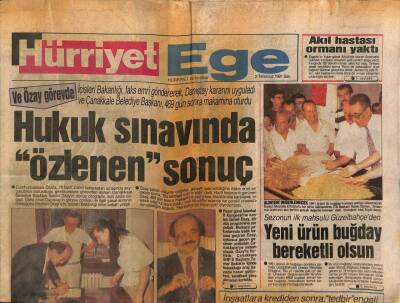 Hürriyet Gazetesi Ege Eki 2 Temmuz 1991 - Uydukent , Konut Mezarlığı Gibi GZ84085 - 1