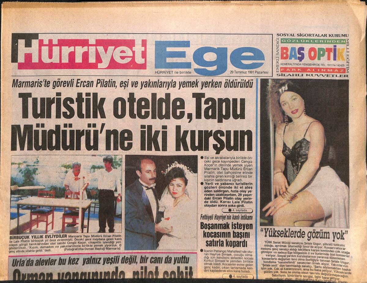 Hürriyet Gazetesi Ege Eki 29 Kasım 1991 - Alsancak'a Yeni Kordonyolu - Altınordu Hareketlendi GZ1453637 - 1