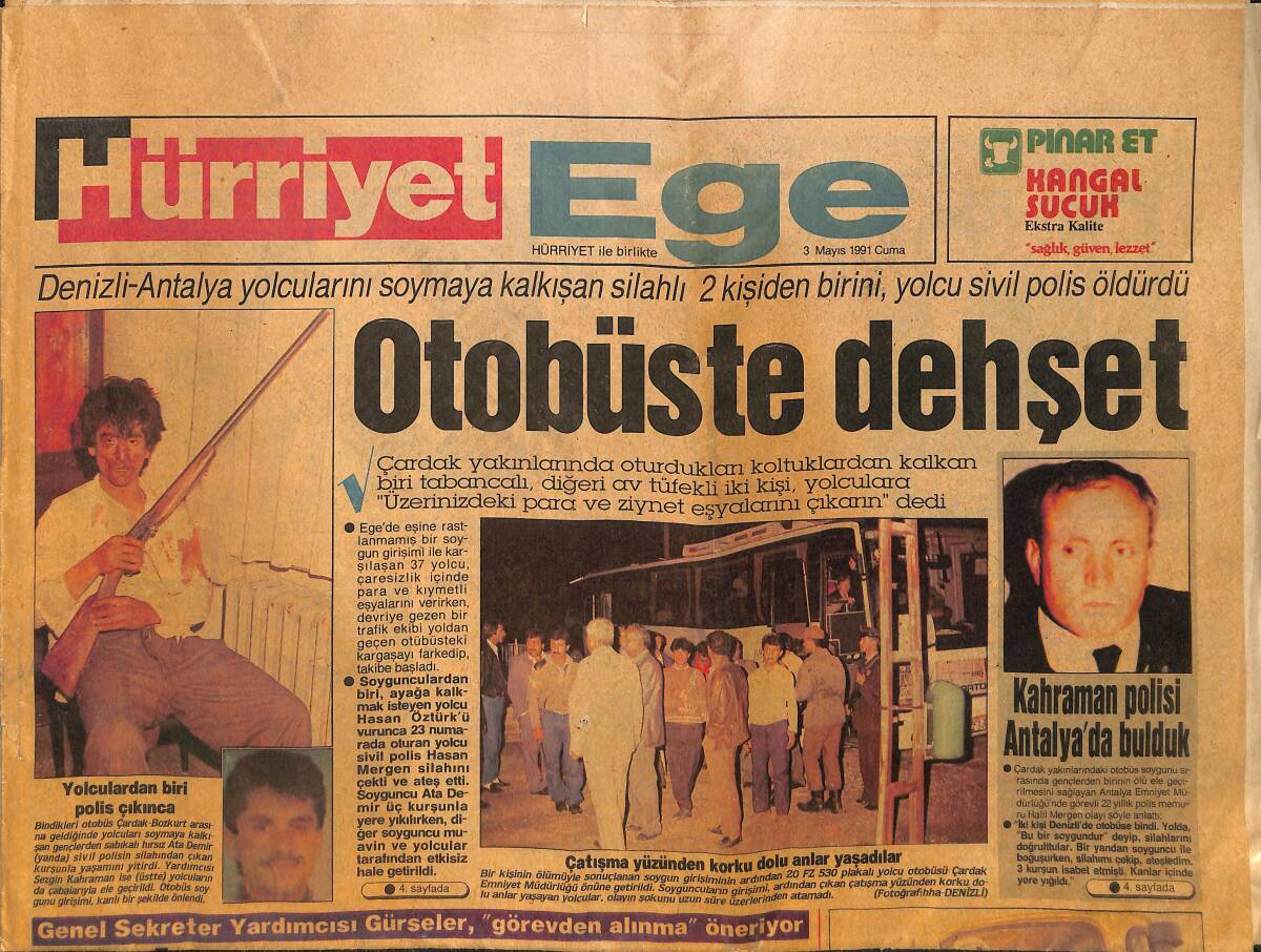 Hürriyet Gazetesi Ege Eki 3 Mayıs 1991 - İşte BMC'nin Yeni Kamyonu - Kulede İzmir Saltanatı GZ153618 - 1