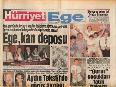 Hürriyet Gazetesi Ege Eki 5 Ağustos 1991 - Aydın Tekstilde Görüş Ayrılığı GZ84786 - 1