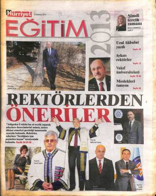 Hürriyet Gazetesi Eğitim Eki 12 Temmuz 2013 - Vakıf Üniversiteleri - Meslekleri Tanıyın GZ109647 - 1