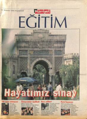 Hürriyet Gazetesi Eğitim Eki 26 Nisan 1999 - Sabancı Üniversitesi Start Alıyor GZ109164 - 1