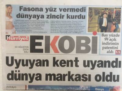 Hürriyet Gazetesi Ekobi Eki 10 Ağustos 2004 - Avrasya Pazarı Türkiye İçin Çok Önemli GZ35142 - 1