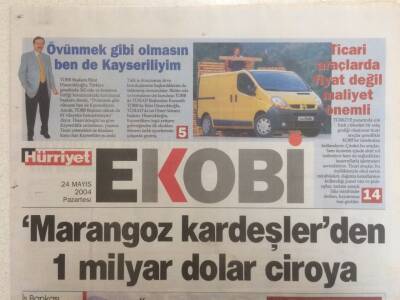 Hürriyet Gazetesi Ekobi Eki 24 Mayıs 2004 - Rifat Hisarcıklıoğlu,Ben de Kayseriliyim GZ35141 - 1