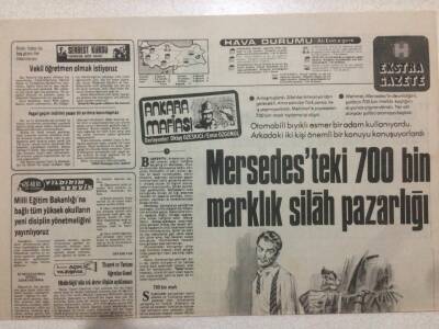 Hürriyet Gazetesi Ekstra Eki 12 Aralık 1978 - Menderesteki 700 Bin Marklık Silah Pazarlığı GZ52011 - 1