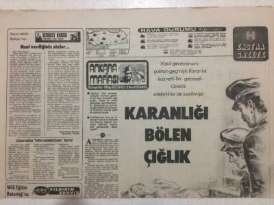 Hürriyet Gazetesi Ekstra Eki 13 Aralık 1978 - Karanlığı Bölen Çığlık GZ52014 - 1