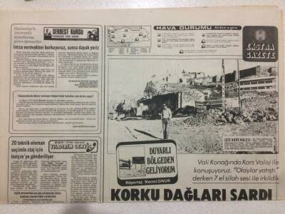 Hürriyet Gazetesi Ekstra Eki 23 Eylül 1978 - Korku Dağları Sardı GZ52022 - 1