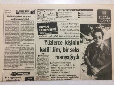 Hürriyet Gazetesi Ekstra Gazete Eki 28 Kasım 1978 - Jim Bir Sex Manyağıydı GZ51991 - 1