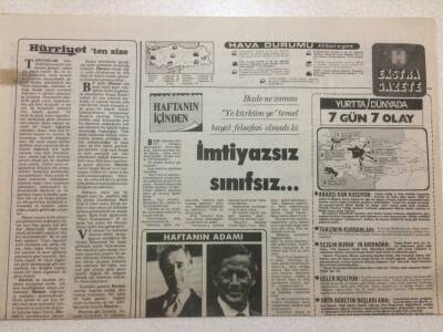 Hürriyet Gazetesi Ekstra Gazete Eki 8 Ekim 1978 - İmtiyazsız Sınıfsız GZ51990 - 1