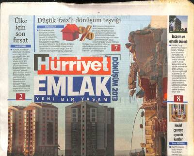 Hürriyet Gazetesi Emlak Eki 7 Haziran 2013 - Ali Ağaoğlu İle İstanbul Dünya Sahnesinde GZ105795 - 1