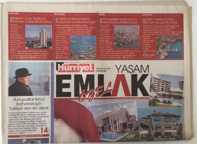 Hürriyet Gazetesi Emlak Yaşam Özel Eki 29 Aralık 2005 - 2005te Zenginler Ev Aldı 2006 Dar Gelirlinin Yılı Olacak GZ18733 - 1