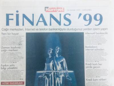 Hürriyet Gazetesi Finans Eki 24 Kasım 1999 - İnteraktif Yüzyıl GZ40630 - 1