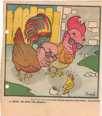 Hürriyet Gazetesi Haftanın Karikatürü Dp Ve Chp GZ14385 - 1