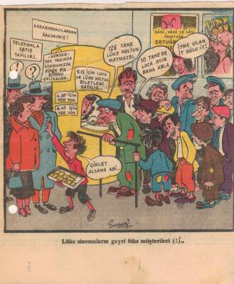 Hürriyet Gazetesi Haftanın Karikatürü Gayri Lüks Müşteri GZ14403 - 1