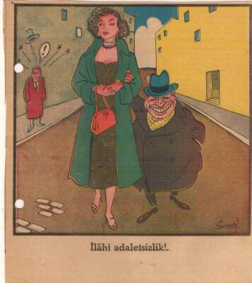 Hürriyet Gazetesi Haftanın Karikatürü İlahi Adaletsizlik GZ14386 - 1