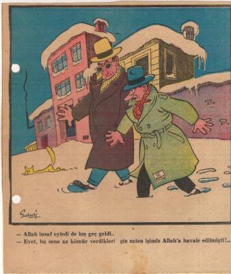 Hürriyet Gazetesi Haftanın Karikatürü Kömür Sorunu GZ14402 - 1