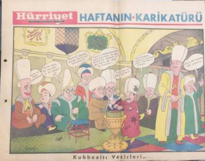 Hürriyet Gazetesi Haftanın Karikatürü Kubbealtı Vezirleri GZ14437 - 1