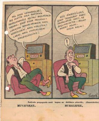 Hürriyet Gazetesi Haftanın Karikatürü Muvafakat-Muhalefet GZ14413 - 1