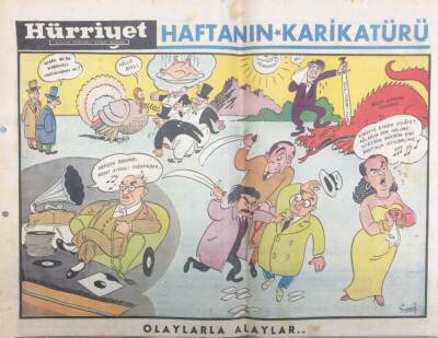 Hürriyet Gazetesi Haftanın Karikatürü Olaylarla Alaylar GZ14445 - 1