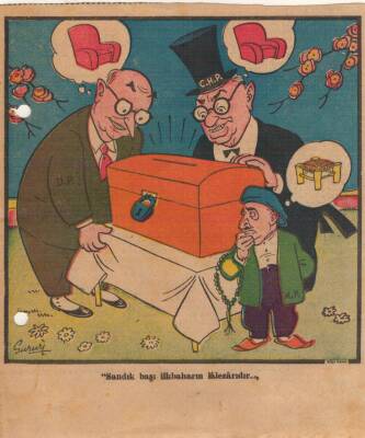 Hürriyet Gazetesi Haftanın Karikatürü Sandık Başı İlkbaharın Lalezarıdır GZ14376 - 1