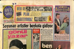 Hürriyet Gazetesi Haftasonu Eki 4 Nisan 1971 - James Bond Ciddi Oldu - Soyunan Artistler Boykota Gidiyor GZ158054 - Gökçekoleksiyon