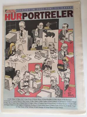 Hürriyet Gazetesi Hür Porteler Yeniyıl Eki - 2002 - Vedat Okyar Bildiği Tek Şey Futbol - GZ43537 - 1