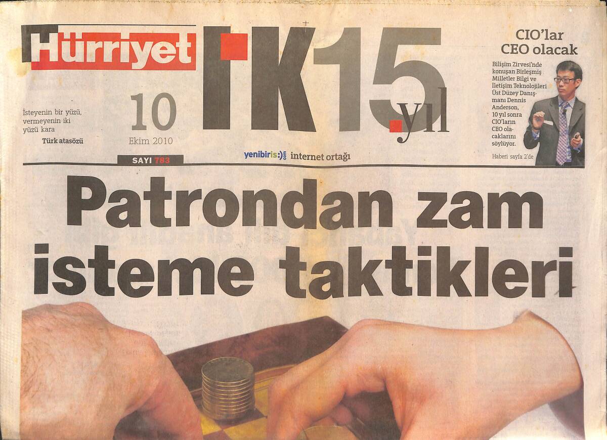 Hürriyet Gazetesi I.K. Eki 10 Ekim 2010 - Ekran Bağımlısı Bir Nesil Yetişiyor GZ135133 - 1