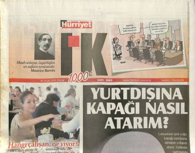 Hürriyet Gazetesi I.K. Eki 11 Ocak 2015 - Yurtdışına Kapağı Nasıl Atarım ? GZ125474 - 1