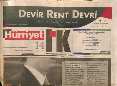 Hürriyet Gazetesi I.K. Eki 14 Aralık 2008 - Koç.net ADSL Markası Biri İçin Facebookta Grup Kurdu GZ116840 - 1