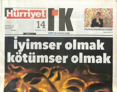 Hürriyet Gazetesi I.K. Eki 14 Temmuz 2013 - Protestocu Gençler,Harry Potter Ve Biz GZ105360 - 1