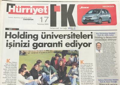 Hürriyet Gazetesi İK Eki 17 Temmuz 2005 - Holding Üniversiteleri İşinizi Garanti Ediyor GZ36032 - 1