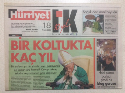 Hürriyet Gazetesi iK Eki 18 Aralık 2005 - Bir Koltukta Kaç Yıl GZ23828 - 1