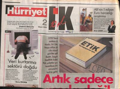 Hürriyet Gazetesi I.K. Eki 2 Nisan 2006 - Fransız Yönetici Teorik Düşünür GZ109189 - 1