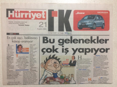 Hürriyet Gazetesi iK Eki 21 Kasım 2004 - Bu Gelenekler Çok İş Yapıyor GZ23830 - 1