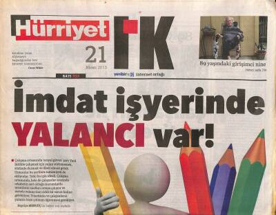 Hürriyet Gazetesi I.K. Eki 21 Nisan 2013 - İş Güvenliği Uzmanlığına Büyük İlgi GZ106001 - 1