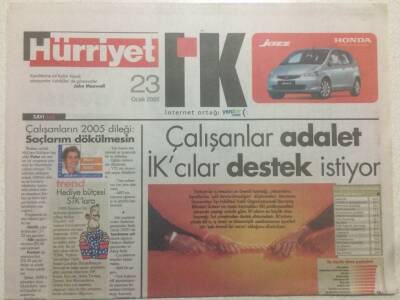 Hürriyet Gazetesi İK Eki 23 Ocak 2005 - Xeroxu Renkli Kuşaklar Yönetiyor GZ38571 - 1