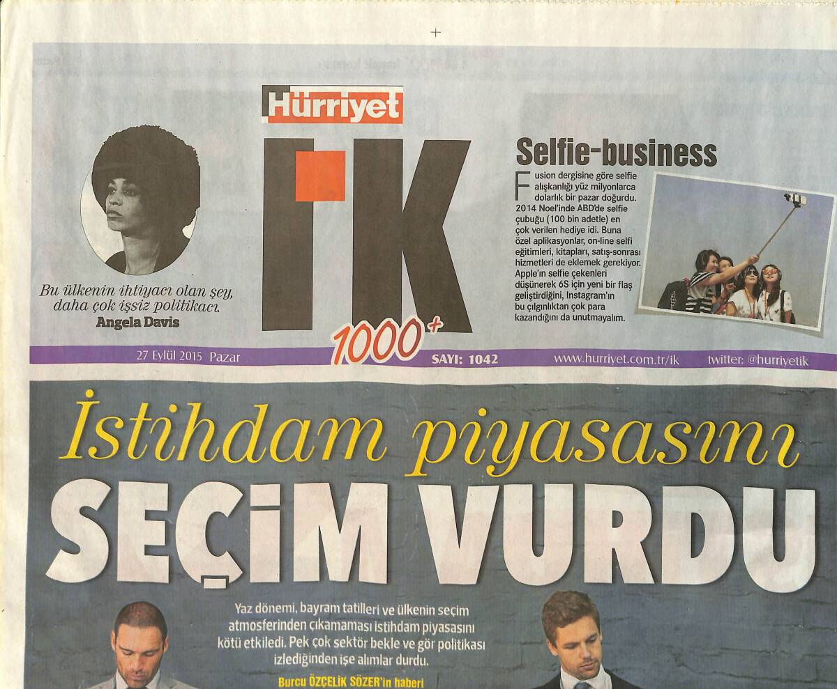 Hürriyet Gazetesi I.K Eki 27 Eylül 2015 - İş Stresi Kalbi Zorluyor - Z Kuşağına Ulaşmanın İpuçları GZ135907 - 1
