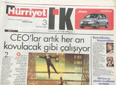 Hürriyet Gazetesi İK Eki 3 Temmuz 2005 -Duvarcı-Marangoz Ve Demirciye Kanadada 50 Bin Dolar Maaş GZ36324 - 1