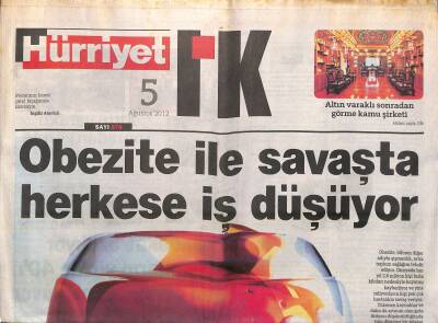 Hürriyet Gazetesi I.K. Eki 5 Ağustos 2012 - Türklerin Yüzde 40ı 5 Yıl İçinde İşlerinden Ayrılmayı Planlıyor GZ119556 - 1