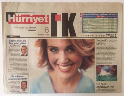 Hürriyet Gazetesi IK Eki 6 Haziran 2004 - Estetik Yönetim GZ31375 - 1