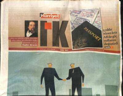Hürriyet Gazetesi I.K Eki 6 Nisan 2014 - Sabancı Dersi Müfredata Girdi GZ98945 - 1