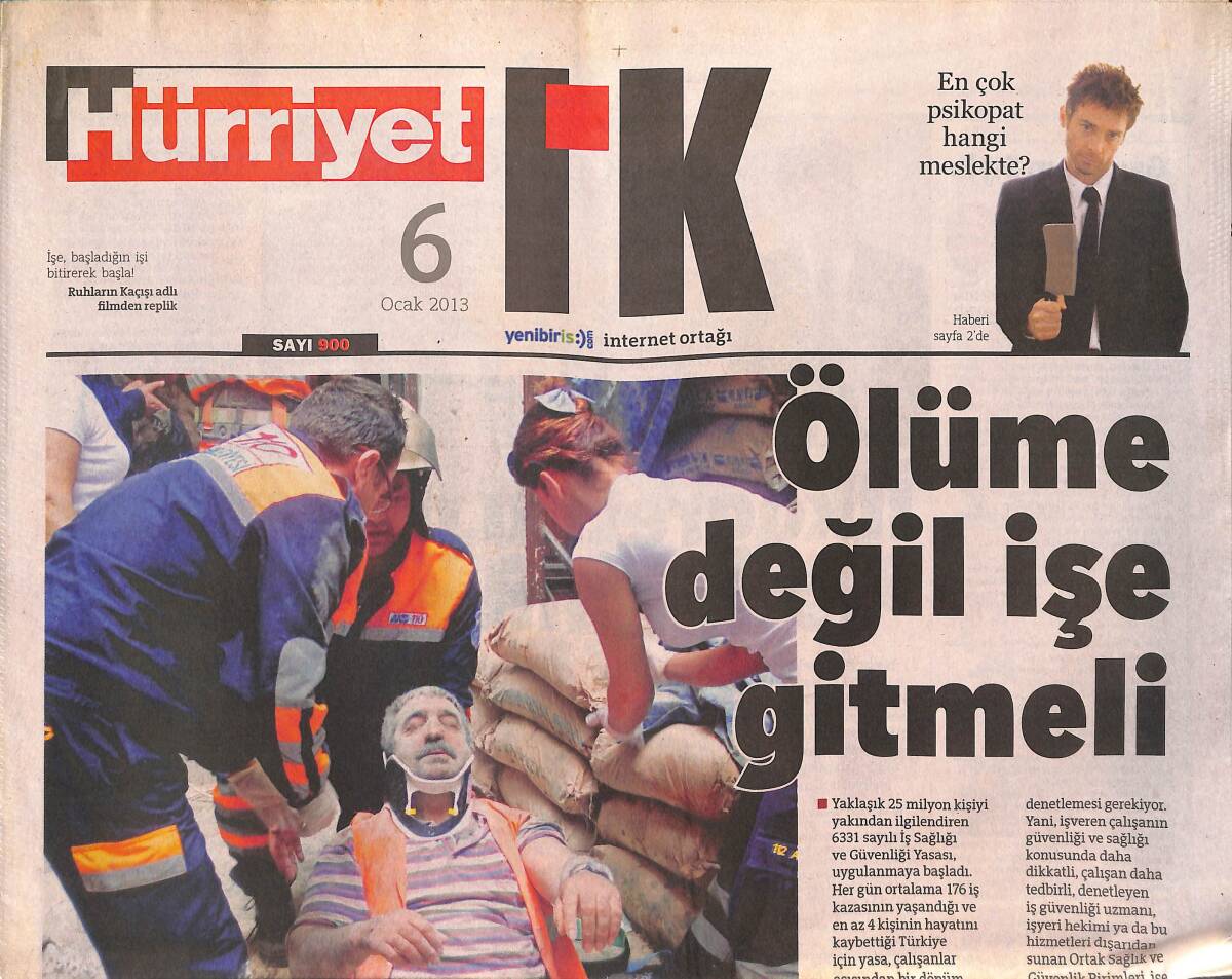 Hürriyet Gazetesi I.K. Eki 6 Ocak 2013 - İETT Şoförlerine Sabır Eğitimi GZ134837 - 1