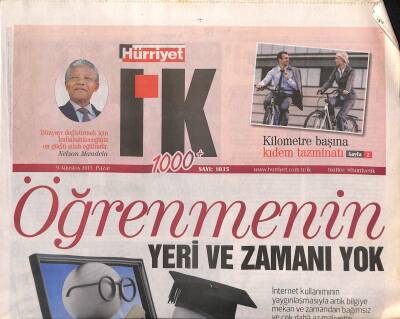Hürriyet Gazetesi I.K Eki 9 Ağustos 2015 - THY Genel Müdürü Temel Kotil , Erbakanın Uçak Projesi Kariyerini Çizdi GZ119631 - 1