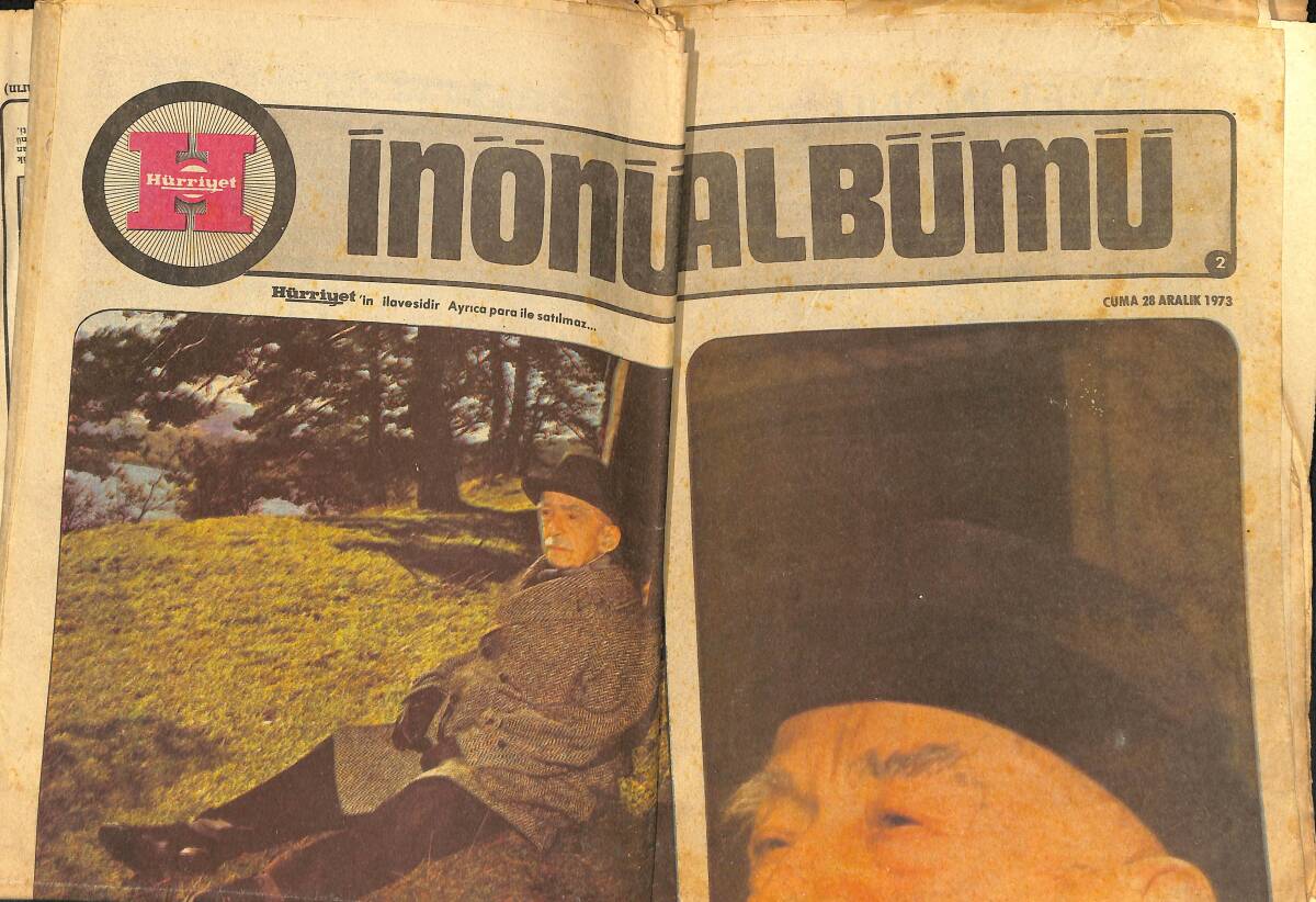Hürriyet Gazetesi İnönü İlavesi 28 Aralık 1973 - Makarios Onun Gözlerinden Büyük Yurt Sevgisini Okuyordu GZ154432 - 1
