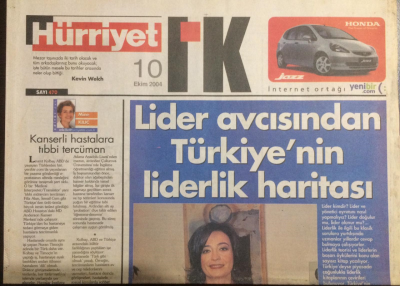 Hürriyet Gazetesi İnsan Kaynakları Eki 10 Ekim 2004 - Lider Avcısı Yeşim Toduktan Türkiyenin Lider Haritası GZ21986 - 1