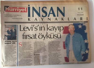 Hürriyet Gazetesi İnsan Kaynakları Eki 11 Nisan 1999 - Gençlere Gelişim Şansı GZ13692 - 2